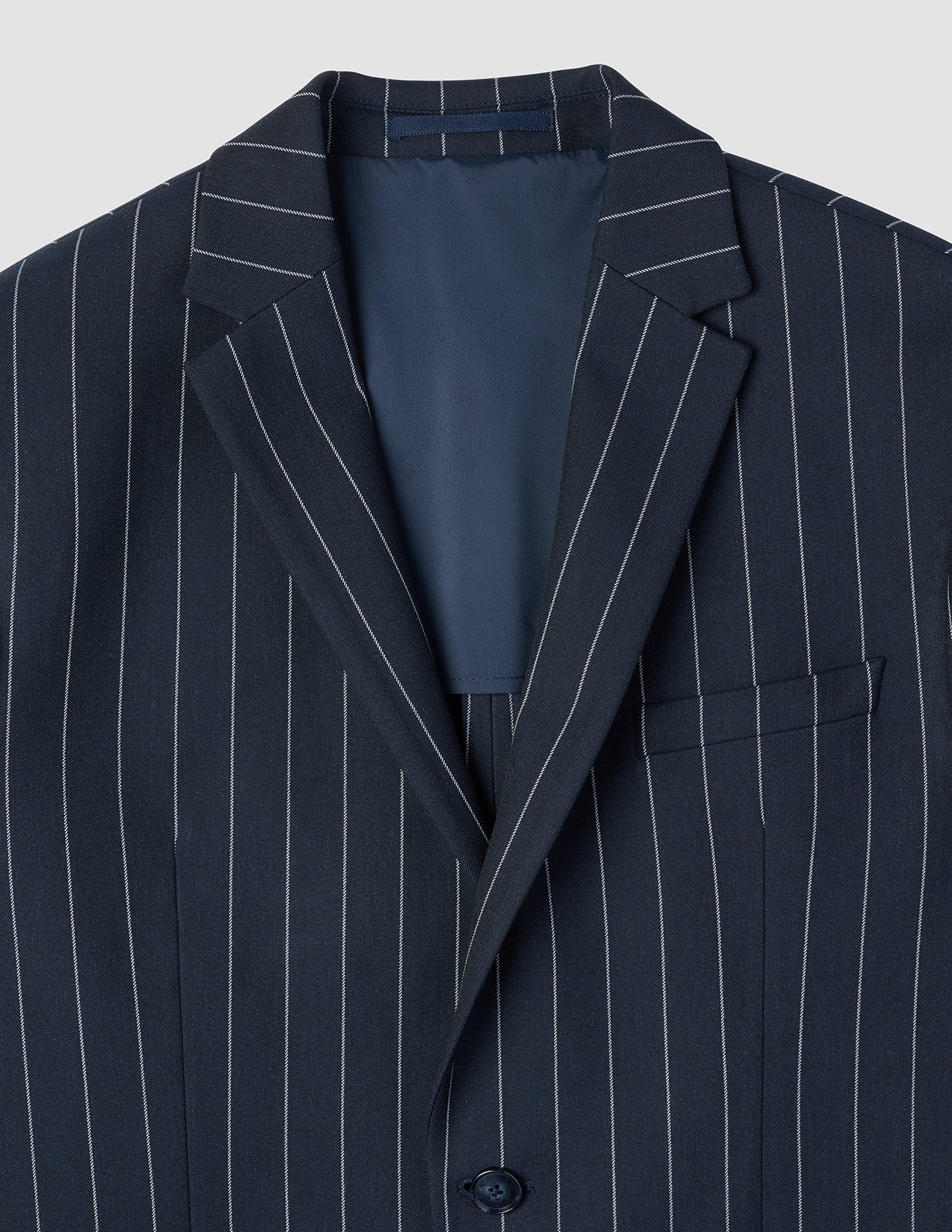 Essential Blazer Navy Stripes Slim